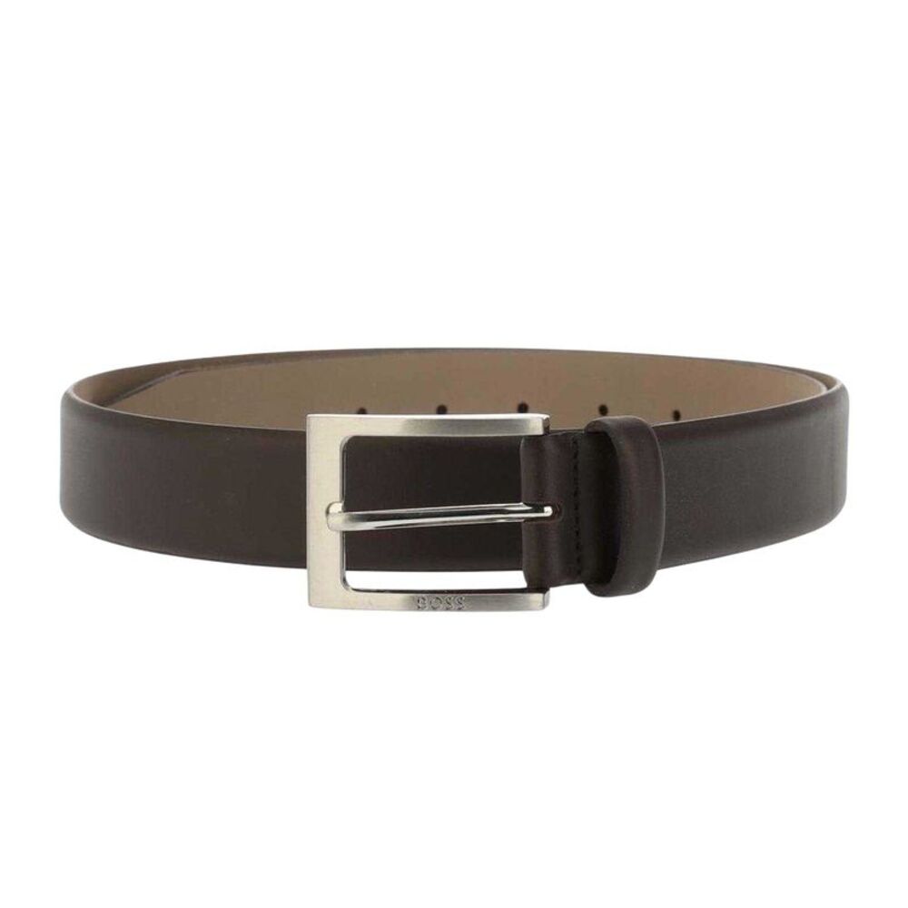Boss Mens Leather Dress Belt / Black